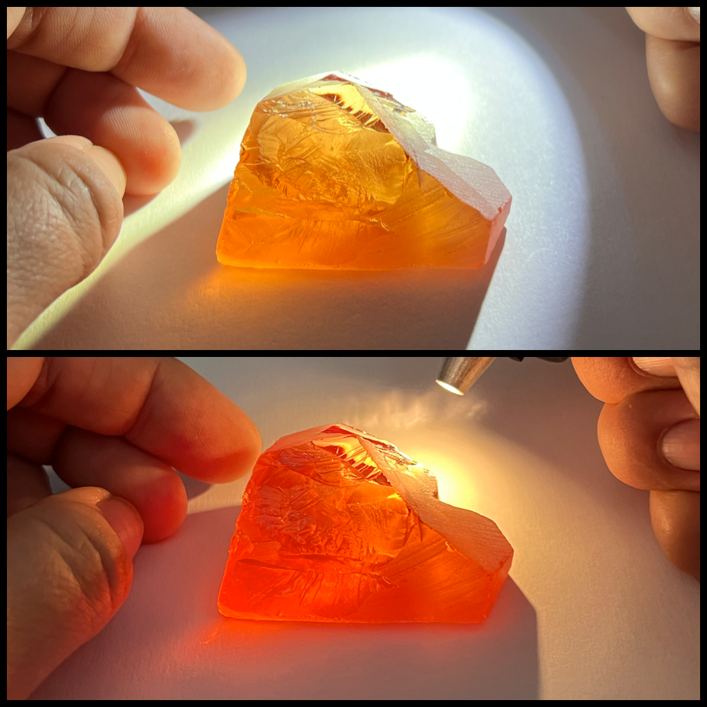 #4A Orange/Red CZ - Color Shift