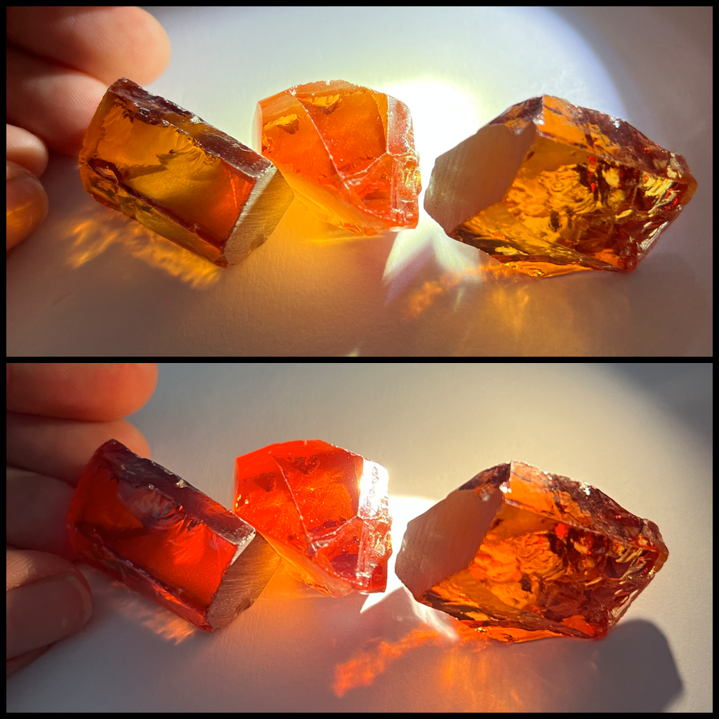#4A Orange/Red CZ - Color Shift