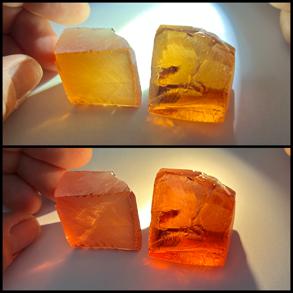 #4A Orange/Red CZ - Color Shift