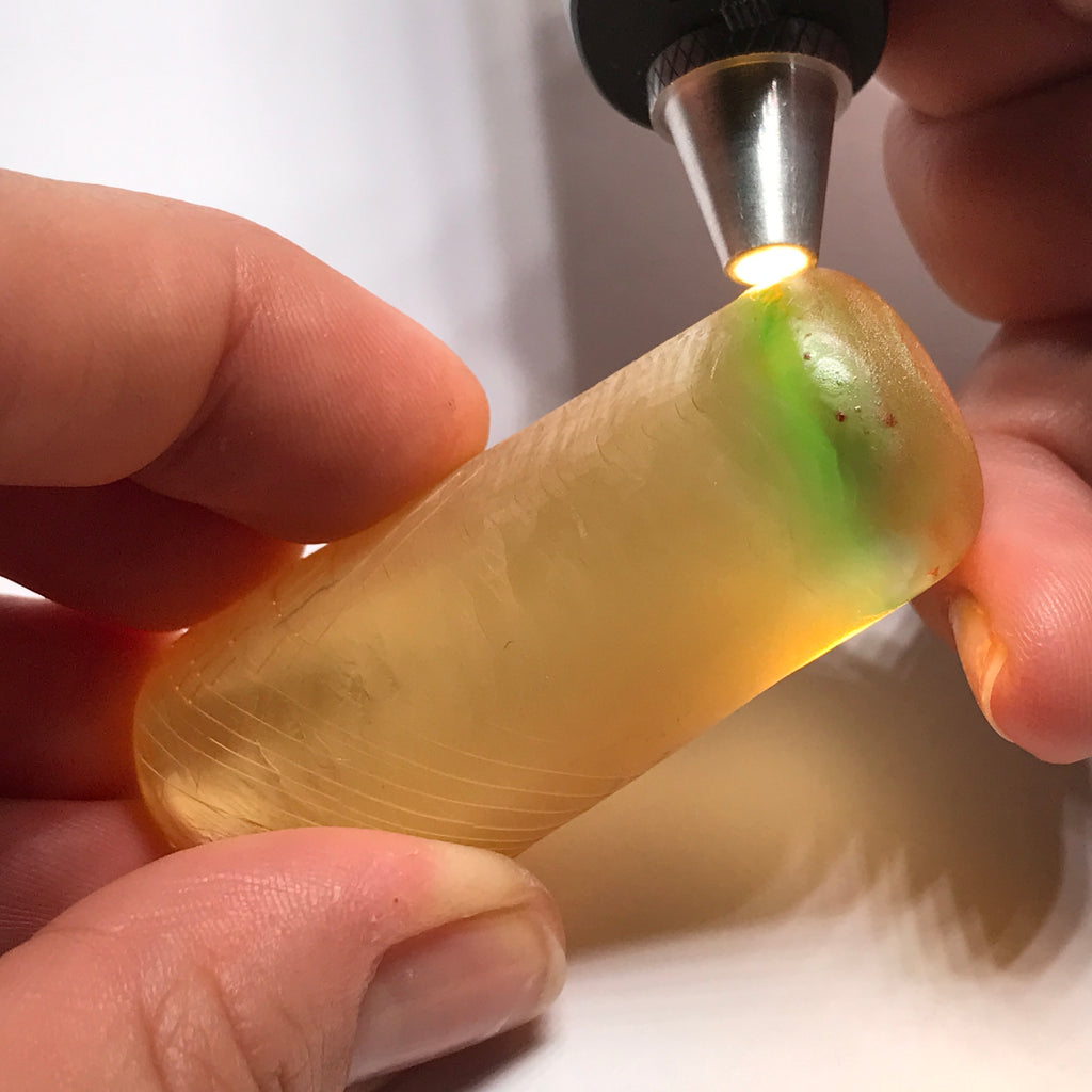 #130 Color Change Synthetic Spinel - Mountain Dew!