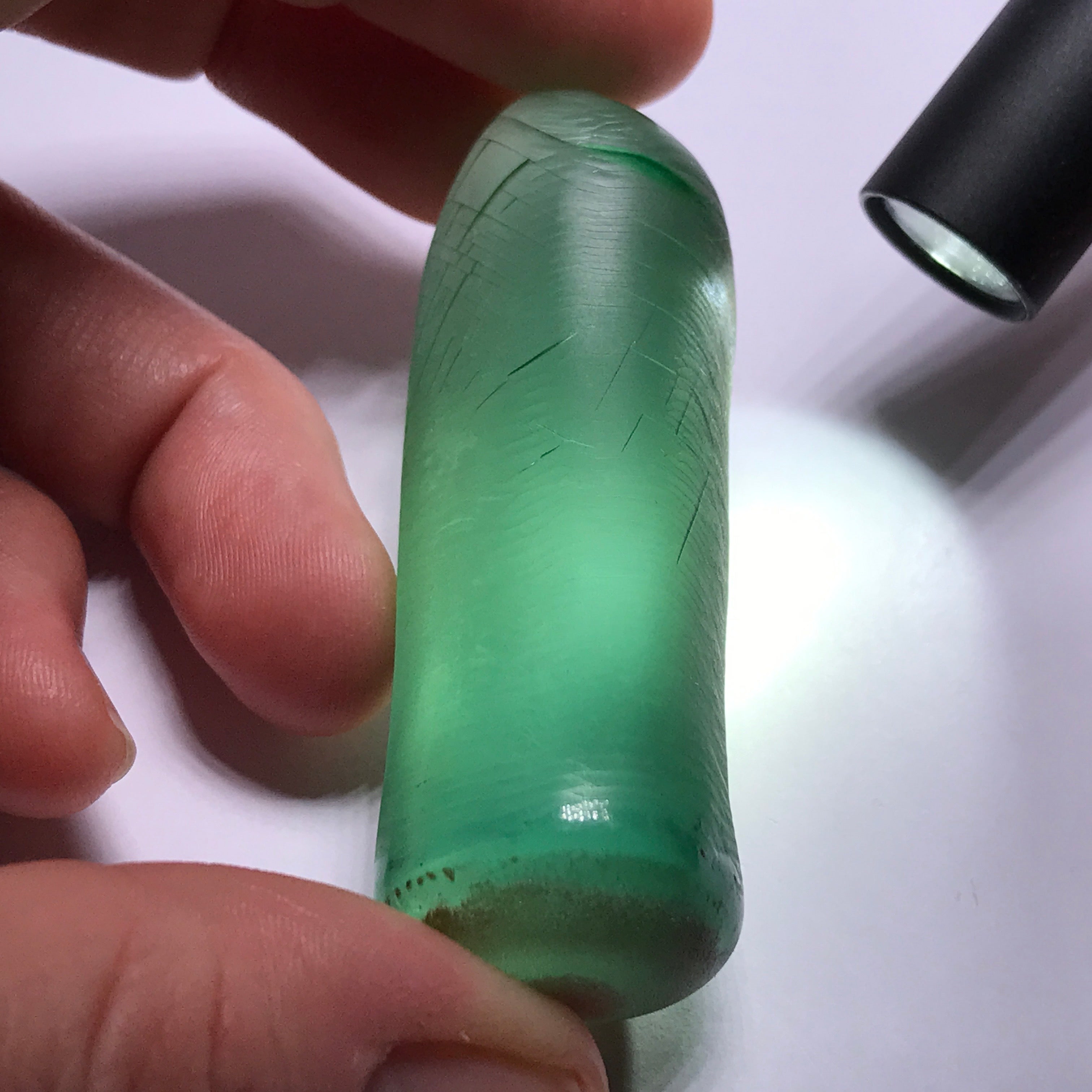 #135 Blue/Green Synthetic Spinel