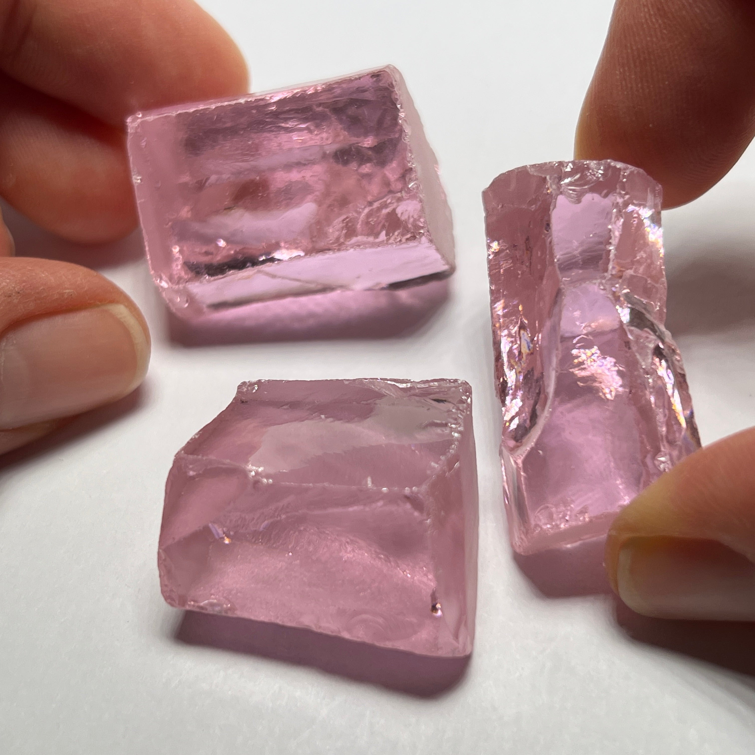 Salmon Pink Cubic Zirconia