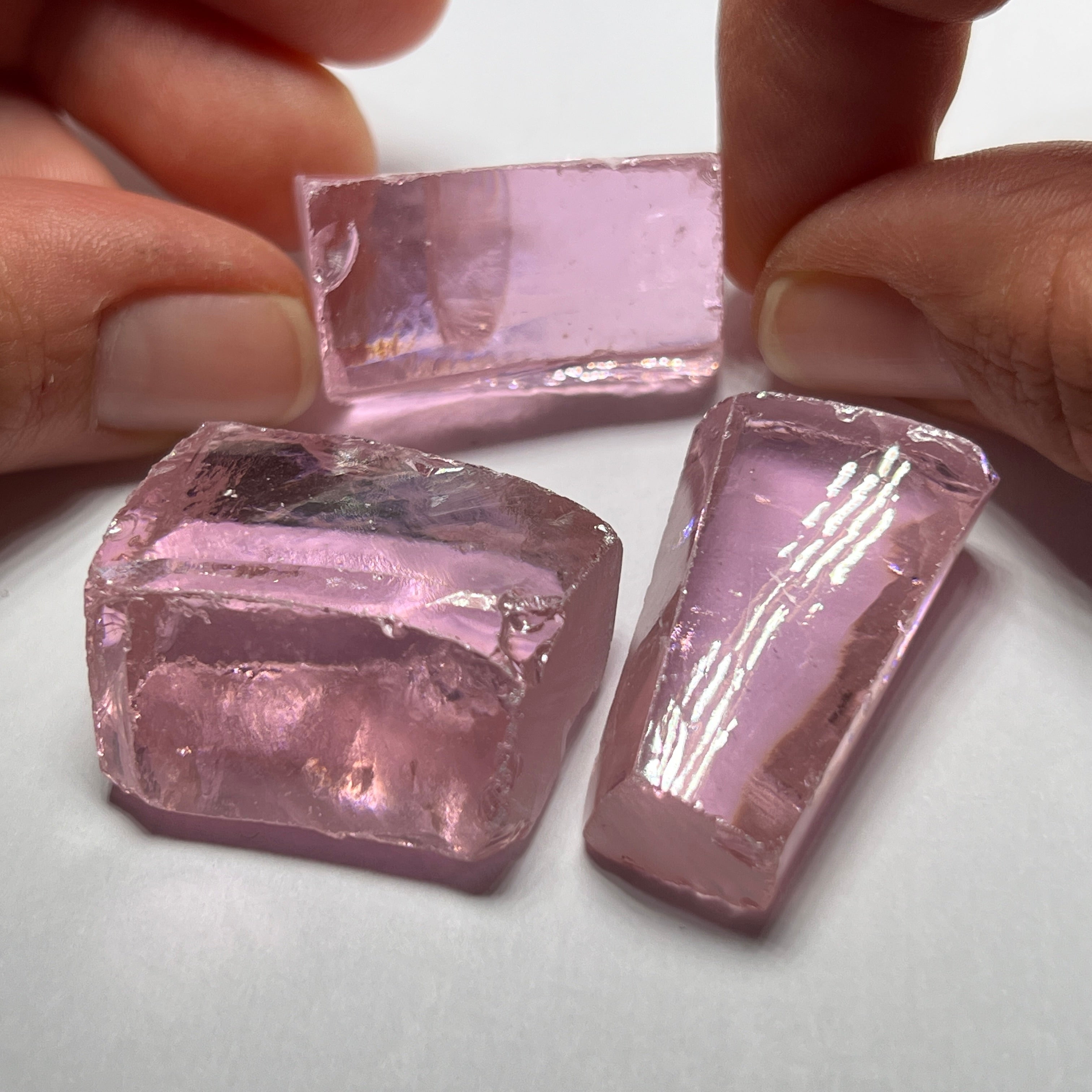 Salmon Pink Cubic Zirconia