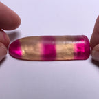 Red/Yellow Bi-Color Synthetic Corundum