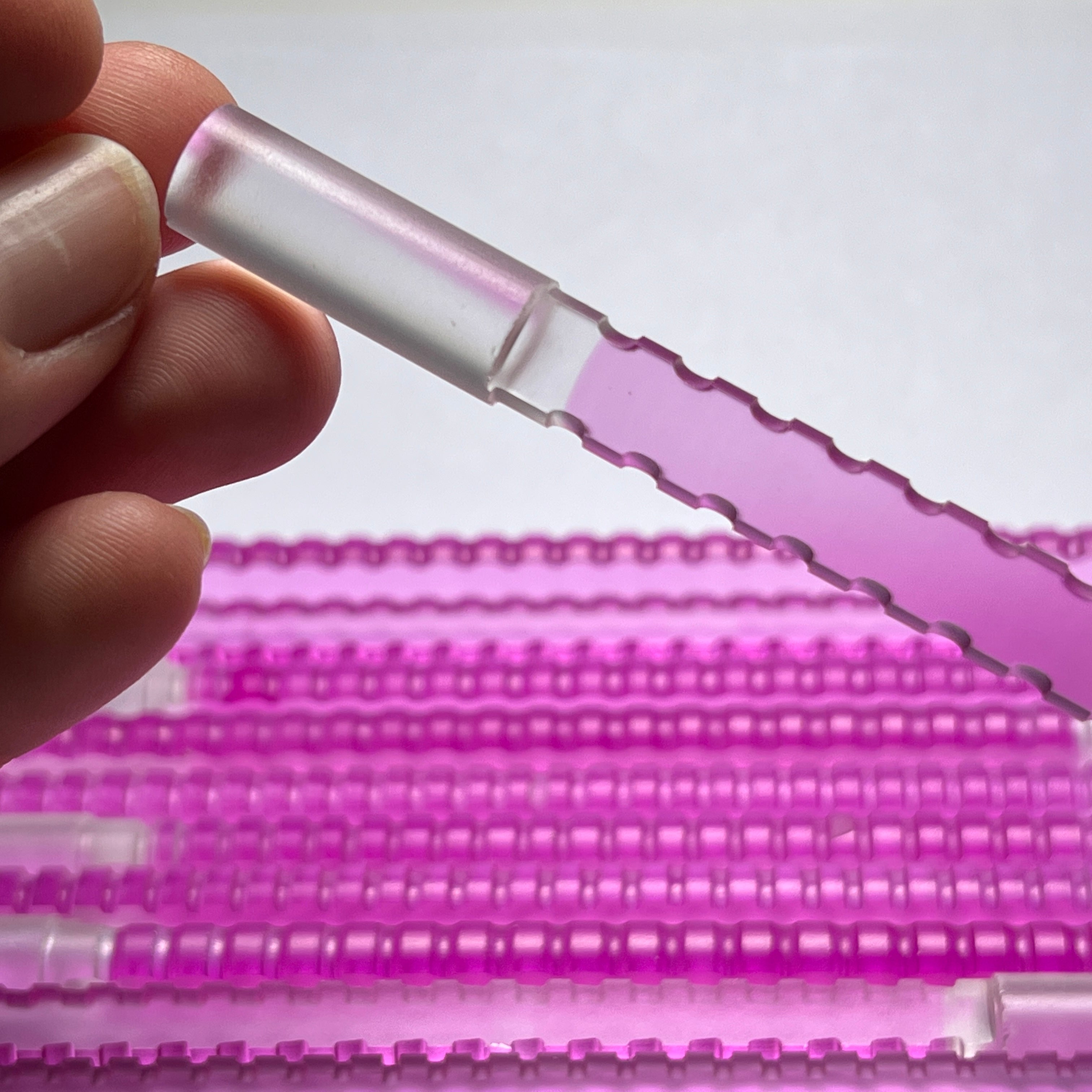 Ruby Corrugated Laser Rod – Synthetic Corundum (Chromium-Doped)