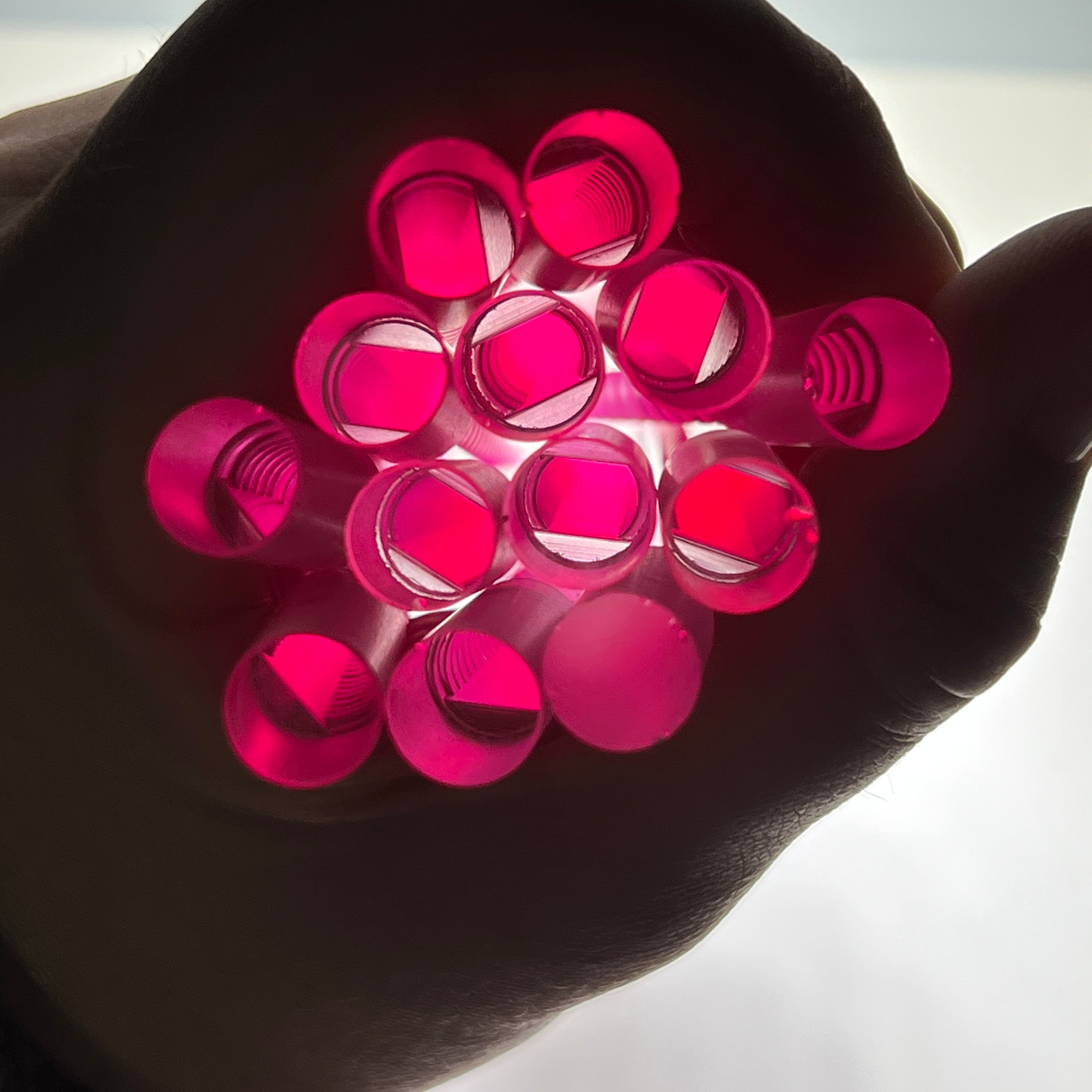 Ruby Corrugated Laser Rod – Synthetic Corundum (Chromium-Doped)