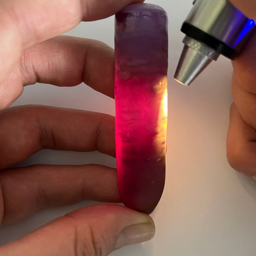 #46A Color Change Purple/Hot Pink Synthetic Corundum