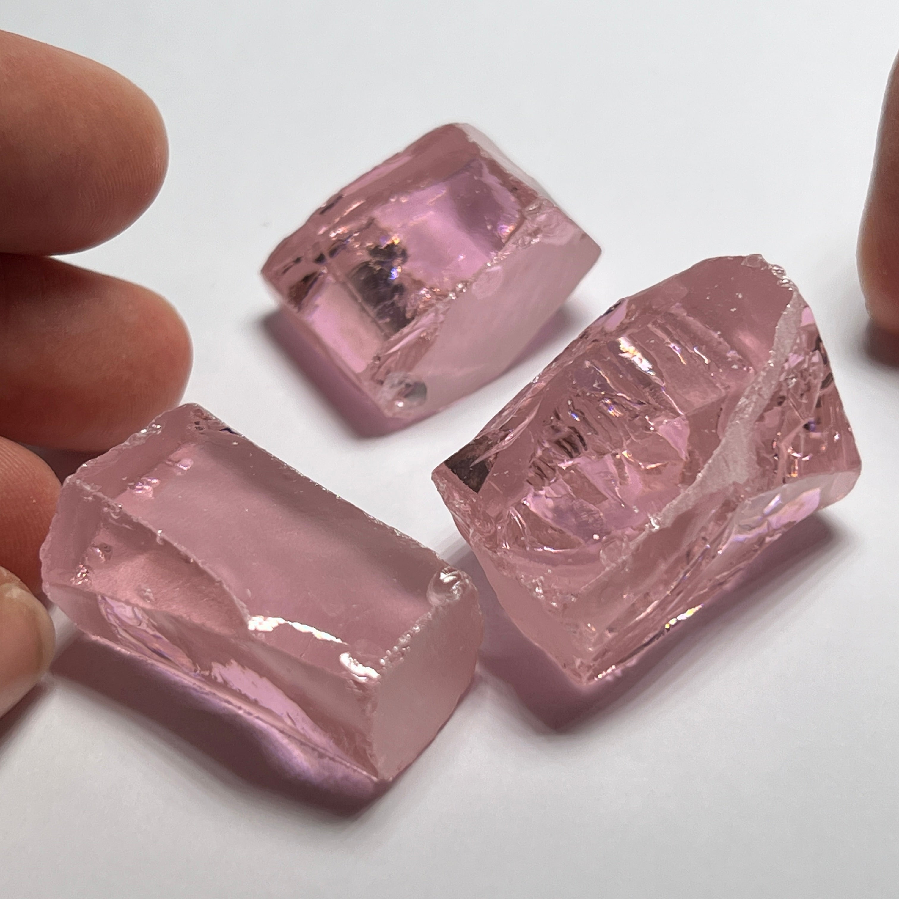 Salmon Pink Cubic Zirconia