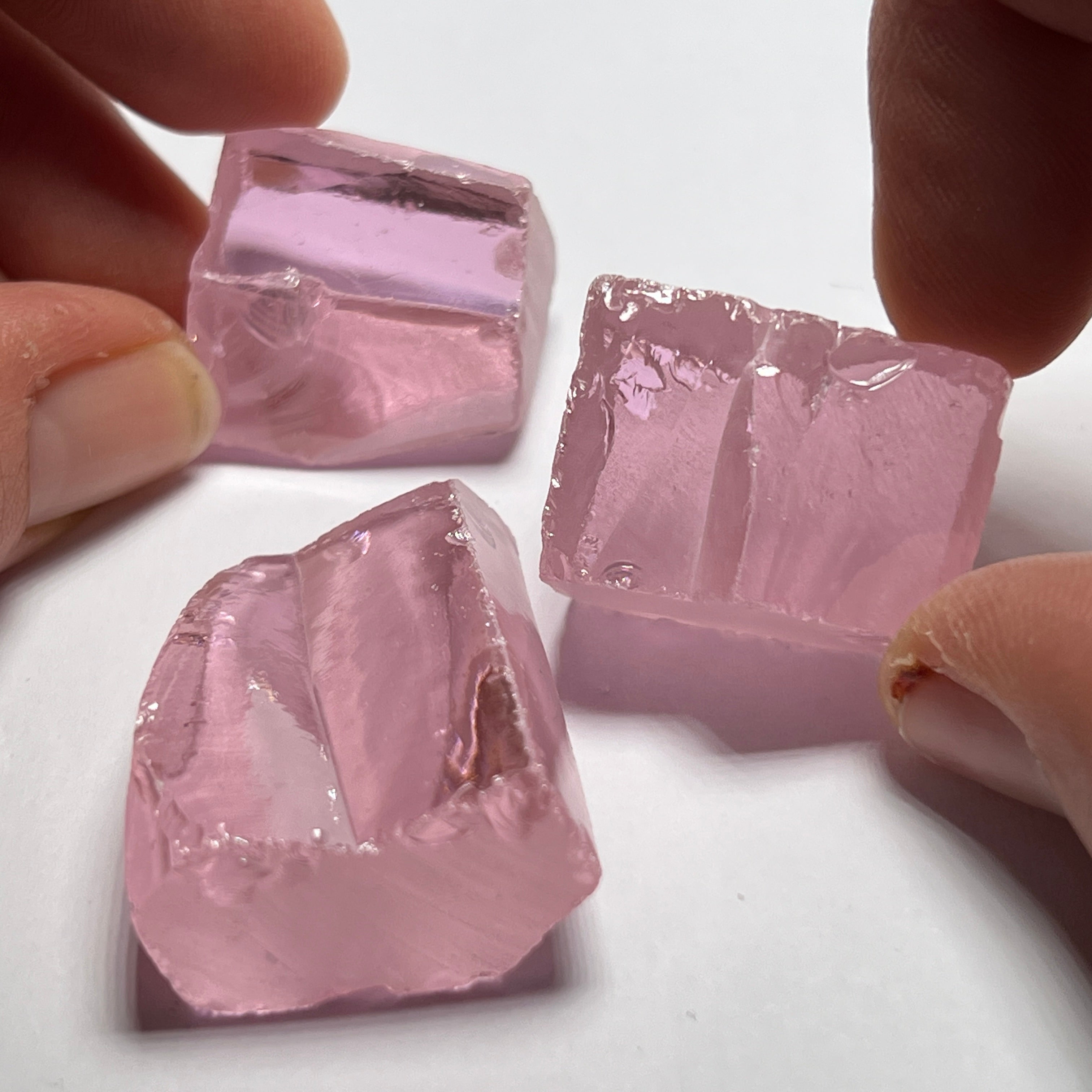 Salmon Pink Cubic Zirconia