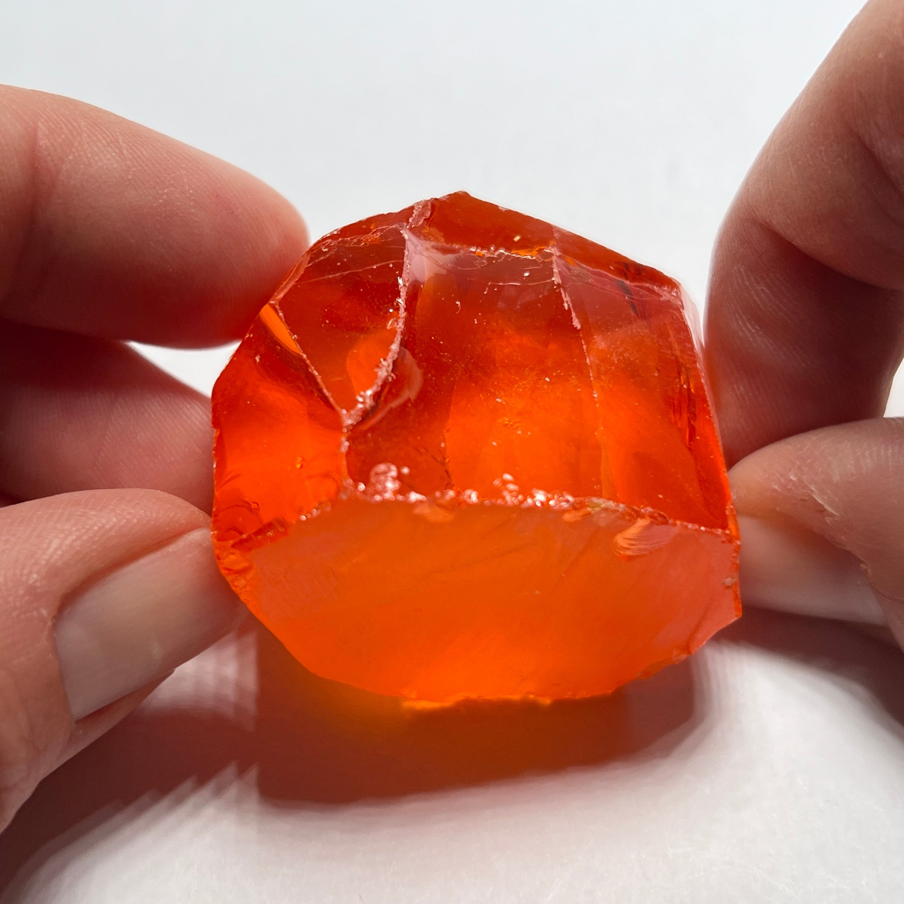 Dark Papaya Cubic Zirconia