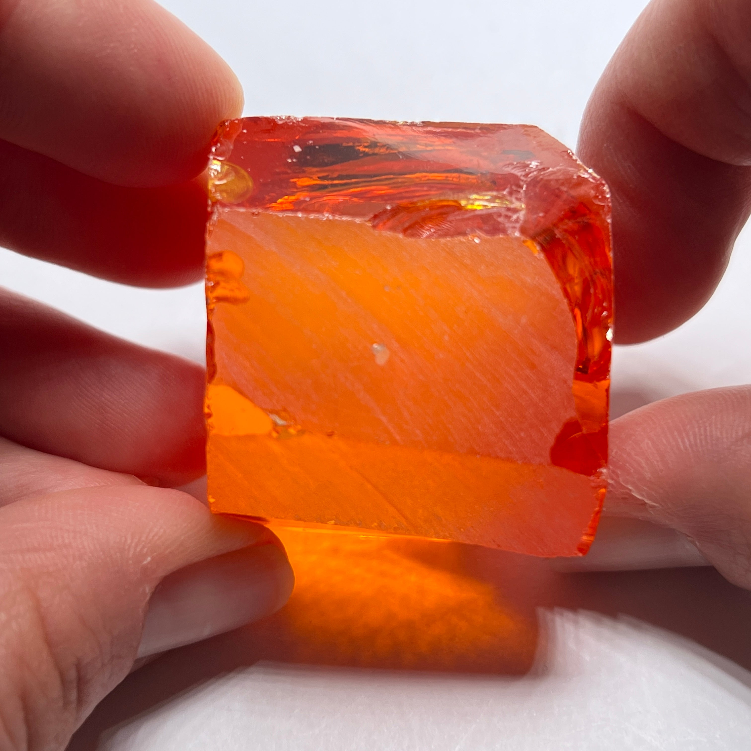 Dark Papaya Cubic Zirconia