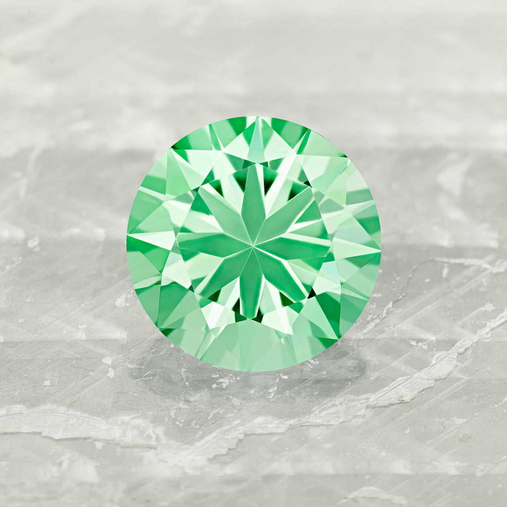 #73 Keylime Green Synthetic Corundum