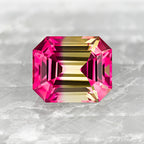 Red/Yellow Bi-Color Synthetic Corundum