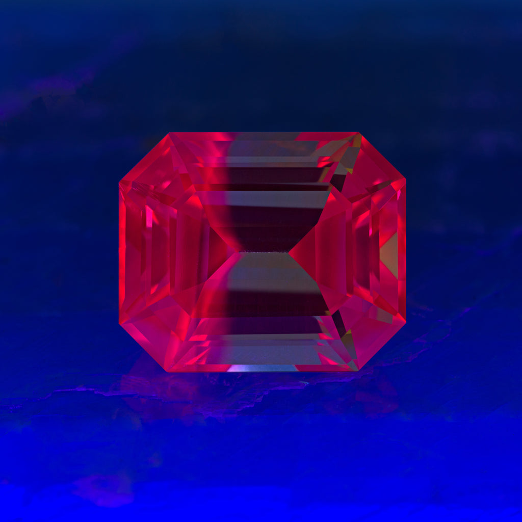 Red/Yellow Bi-Color Synthetic Corundum
