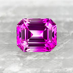 Ruby/White Bi-Color Synthetic Corundum