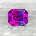 Blue/Pink Bi-Color Synthetic Corundum
