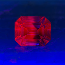 Load image into Gallery viewer, Blue/Pink Bi-Color Synthetic Corundum
