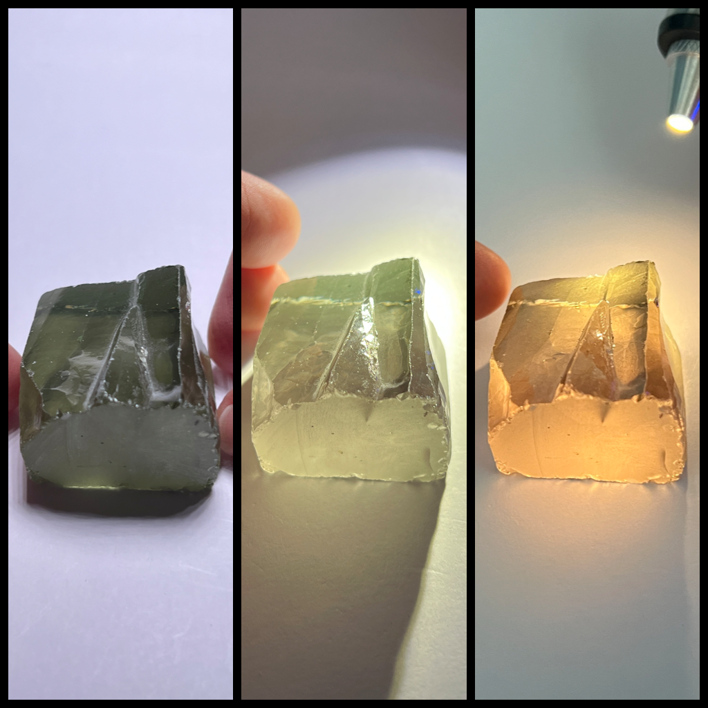 #9 Green/Peach CZ - Color Shift