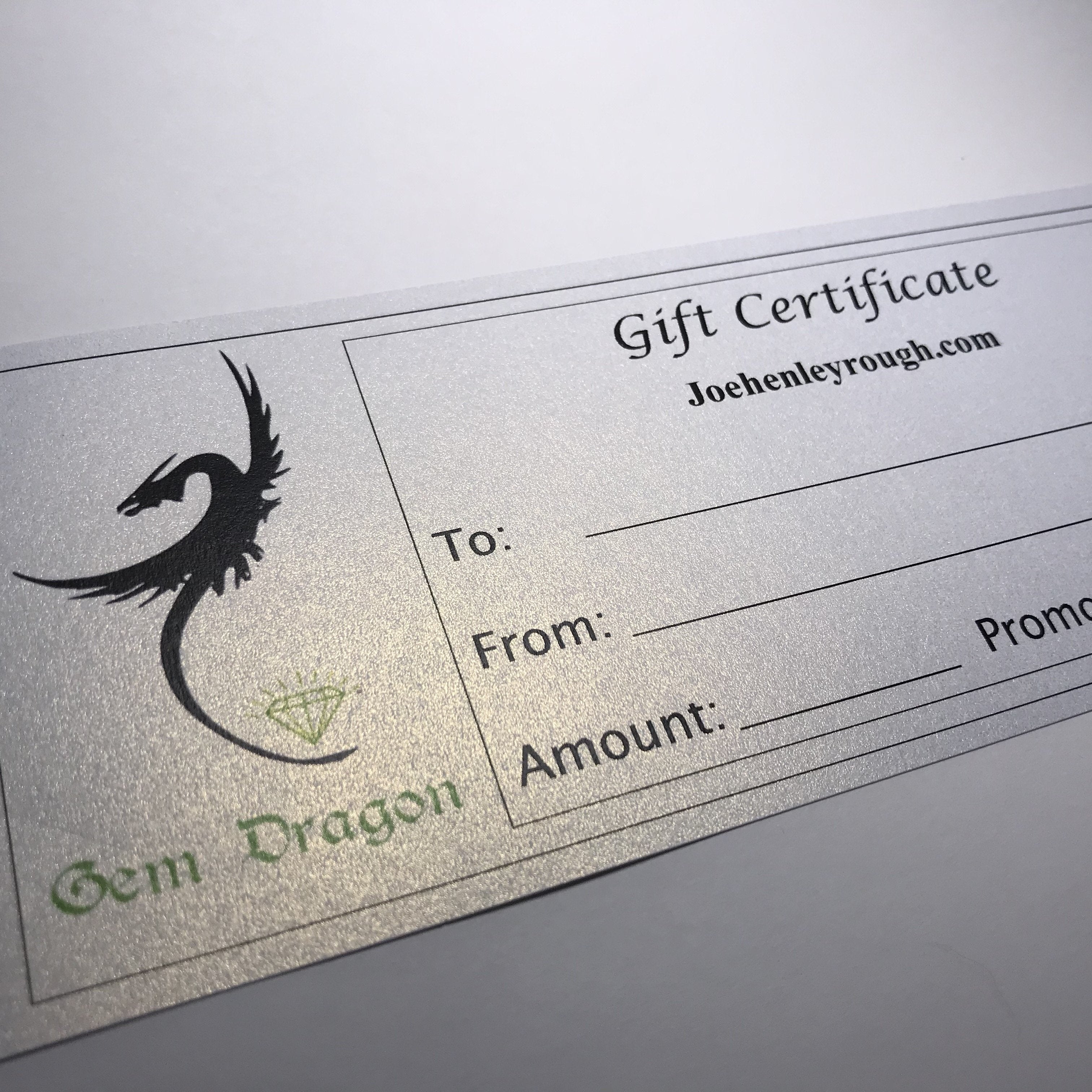 A Gift Certificate